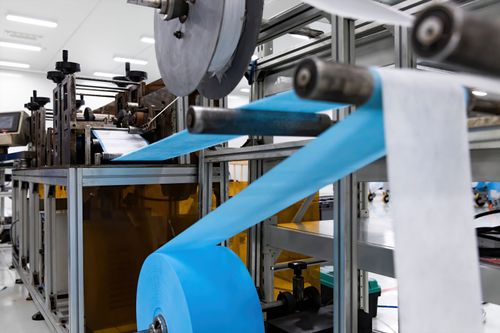 Linea di produzione automatica - MA-1200-TF - RIUS Comatex - per mascherine chirurgiche / ad alta velocità