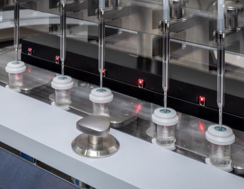 Macchina di riempimento automatizzata - Crystal™ PX  - Aseptic Technologies - ponderale / a pavimento / per liquidi