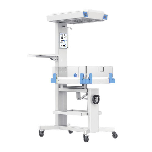 Tavolo di rianimazione neonatale con monitor - YSBN-300A - YSENMED - con lampada per fototerapia / con bombola di ossigeno / su rotelle