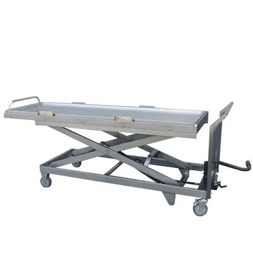 Carrello mortuario a pantografo - YSSJT-52A - YSENMED - di trasferimento / in acciaio inossidabile / per cadaveri