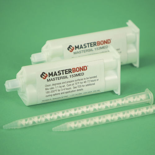 Colla di assemblaggio medicale silicone - MasterSil 153Med - Master Bond - per strumenti chirurgici / per dispositivi medici monouso / per apparecchiature mediche