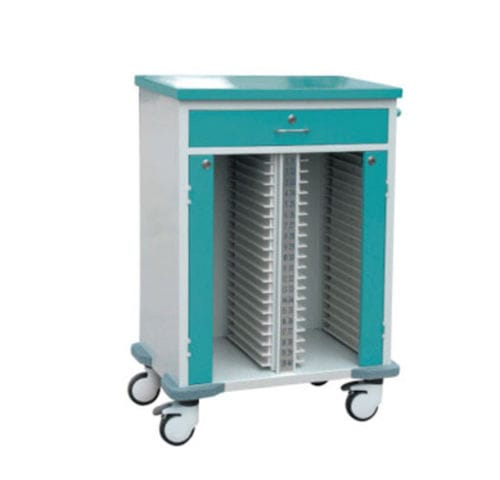Carrello medico - Tianjin Kangli Medical Instrument - per cartelle cliniche / per uso generale / in alluminio