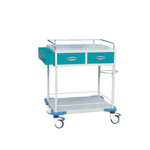 Carrello medico - Tianjin Kangli Medical Instrument - per trattamenti / in alluminio / in metallo