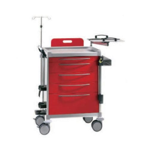 Carrello di emergenza - Meige - Tianjin Kangli Medical Instrument - in alluminio / in plastica / in metallo