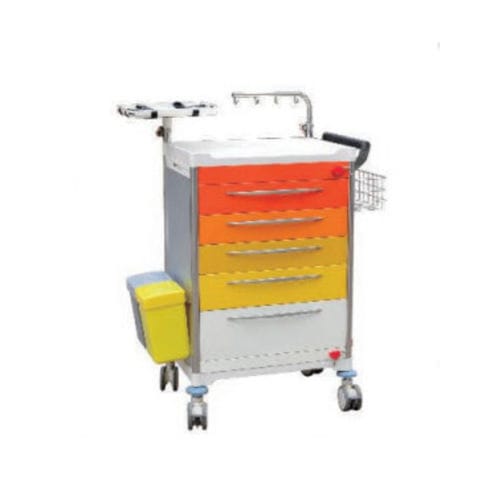 Carrello di emergenza - Meige - Tianjin Kangli Medical Instrument - in alluminio / in plastica / in metallo
