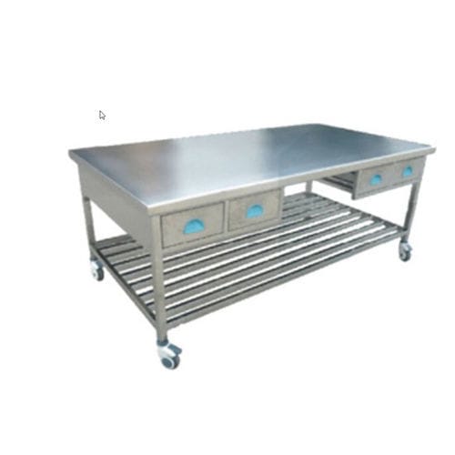 Rack di stoccaggio con rotelle - B 158 - Tianjin Kangli Medical Instrument - in acciaio inossidabile / con cassetti
