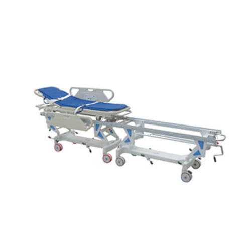 Barella con carrello da trasporto - Tianjin Kangli Medical Instrument - pneumatica / ad altezza regolabile