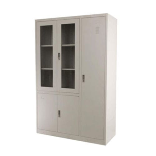 Armadio con ripiano - Tianjin Kangli Medical Instrument - con sportello / in acciaio inossidabile / a 3 moduli