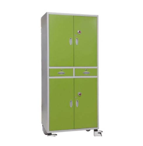 Armadio con sportello - Tianjin Kangli Medical Instrument - con cassetti / in acciaio inossidabile / 2 cassetti