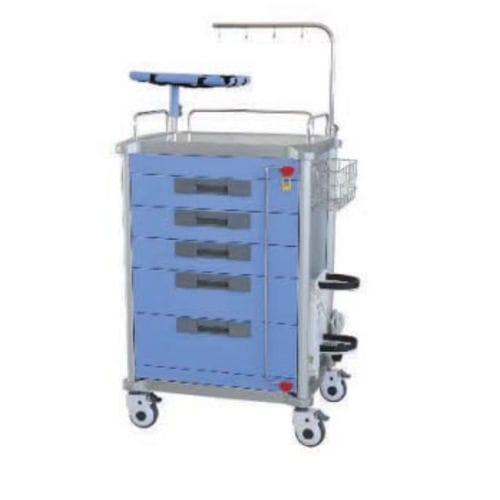 Carrello medico - B 1 - Tianjin Kangli Medical Instrument - portabombole di ossigeno / di stoccaggio / in acciaio inossidabile