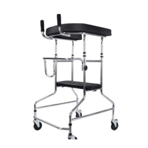 Deambulatore a 4 ruote - Tianjin Kangli Medical Instrument - ad altezza regolabile / con sedile
