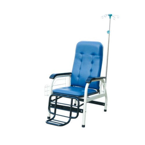 Poltrona per trasfusione di sangue manuale - Tianjin Kangli Medical Instrument - a 2 sezioni / con poggiagambe / ad altezza fissa