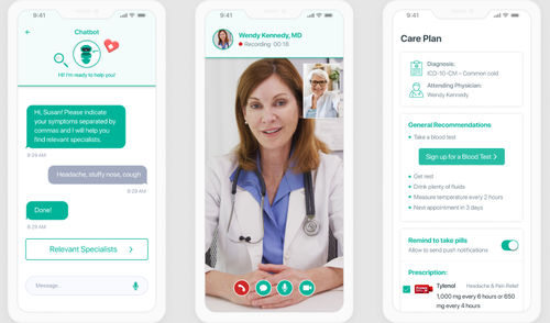 Applicazione web per telemedicina - ScienceSoft - per cure infermieristiche / pediatrica / riabilitazione