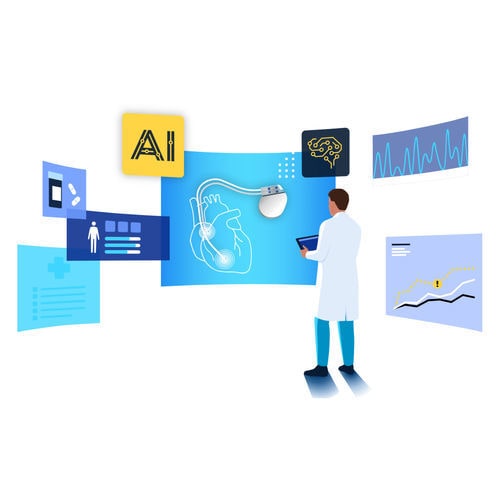 Software con intelligenza artificiale - ScienceSoft - medico / per radiologia / cardiovascolare