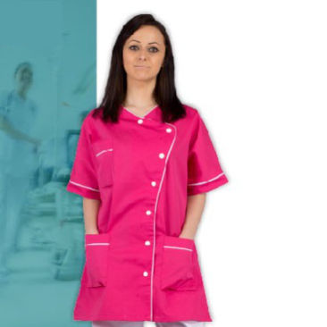Casacca medica per donna - SCALA - FIL'MED - in poliestere / in cotone / blu