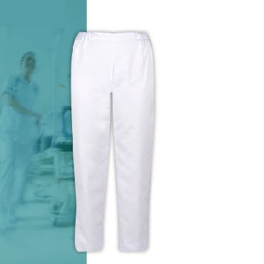 Pantalone medico per donna - BORNEO - FIL'MED - in poliestere / in cotone / bianco