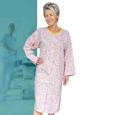 Camice per paziente unisex - LOMBARDIE - FIL'MED - blu / verde / rosa