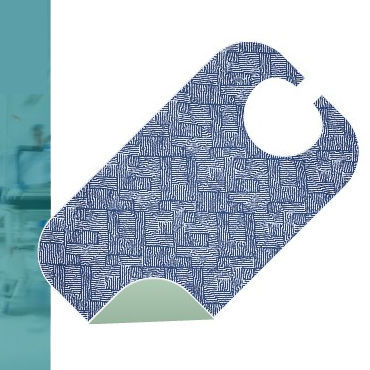 Bavaglio medico riutilizzabile - BAV 0136 - FIL'MED - per adulto / blu