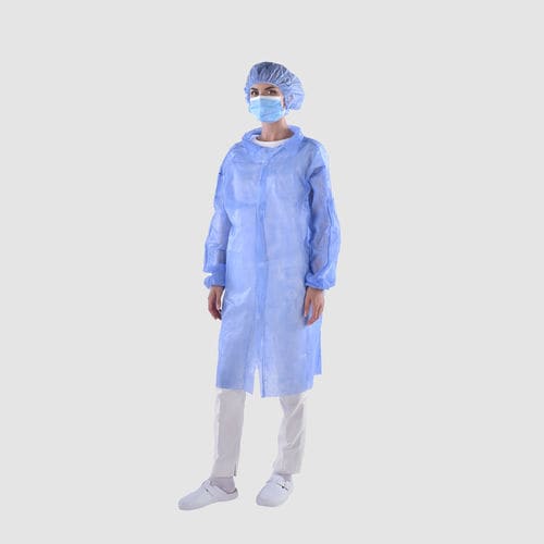 Camice ospedaliero unisex - RF-M1-000102 - Ramedical - in polipropilene / traspirante / monouso