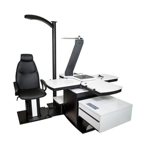 Riunito oftalmico - Drone 4 - UAB Medinstrus - con poltrona / con illuminazione / con cassetti