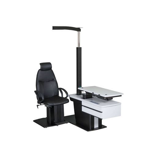 Riunito oftalmico - DeltaQ - UAB Medinstrus - con poltrona / con illuminazione / ad altezza regolabile