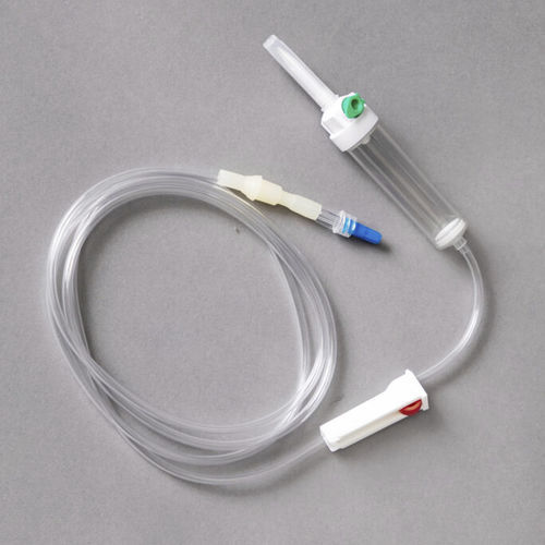 Set di infusione con camera di gocciolamento - P18F - BHL-Medical - con connettore a Y / con rubinetto / con filtro per la prevenzione della contaminazione da particelle