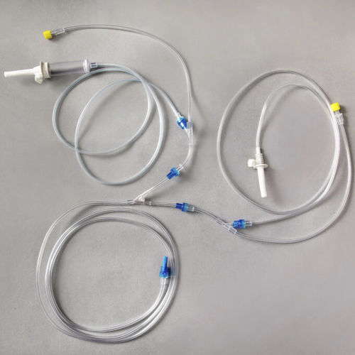 Set di infusione con camera di gocciolamento - 4000102 - BHL-Medical - con connettore a Y / con rubinetto