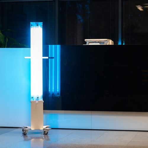 Robot di disinfezione UV - CoBOT-Lite - Wolf-e Robotics - mobile / automatizzato / con alimentazione a batteria
