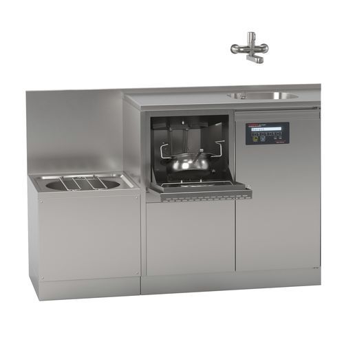 Lavapadelle compatto - VH Serie: Untertisch - KODRA GmbH & Co. KG - ad incasso / automatico / in acciaio inossidabile
