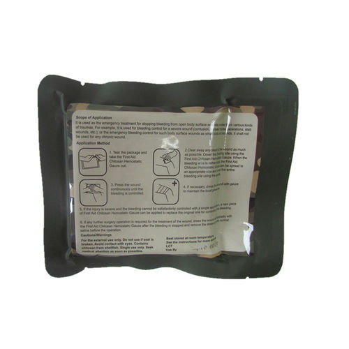 Compressa di garza sterile - Yangzhou Super Union Medical Material - bioassorbibile / assorbente / emostatica