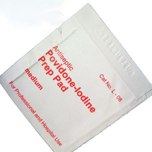 Salvietta disinfettante per igiene corporea - Povidone iodine Prep Pad - Yangzhou Super Union Medical Material - 100 pezzi