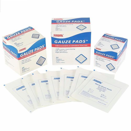 Compressa di garza in cotone - SA13F4416-10S - Yangzhou Super Union Medical Material - assorbente / sterile