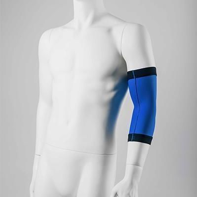 Manica compressiva unisex - NOVATEX MEDICAL - nero / grigio / blu