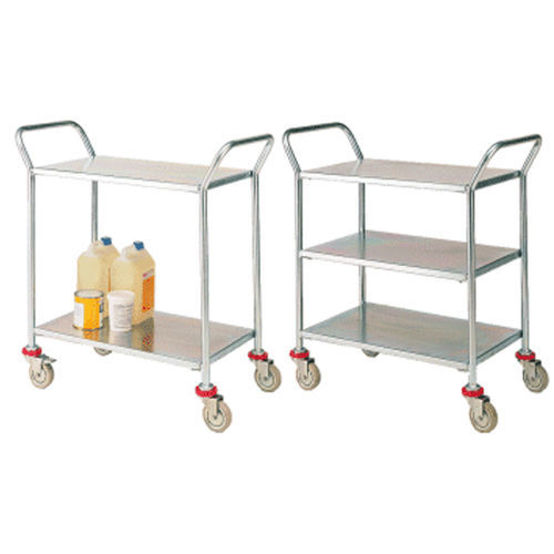Carrello ospedaliero - HI-TT-15-74-GNM - Handle-iT - per bevande / in acciaio inossidabile / 2 ripiani