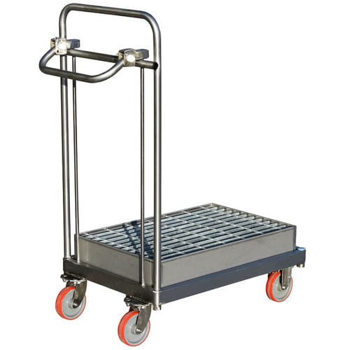 Carrello ospedaliero - HI-FBT-SS304-OCB-DMB - Handle-iT - per uso generale / di trasporto / in acciaio inossidabile