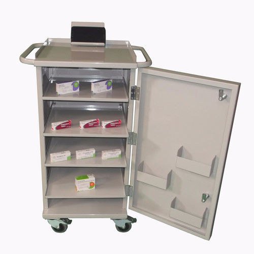 Carrello ospedaliero - HI-DMT - Handle-iT - portamedicinali / per trattamenti / con ripiano