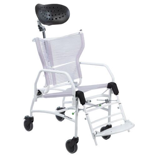 Sedia da doccia con rotelle - Doccia - RMS Rehab - con poggiapiedi / con schienale / ergonomica