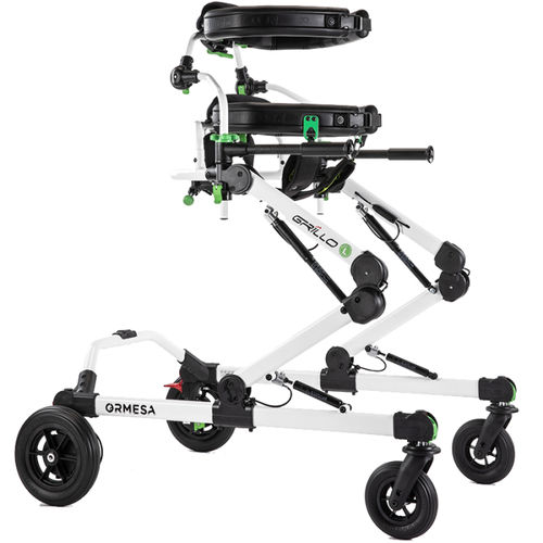 Deambulatore rollator a 4 ruote - Grillo - RMS Rehab - telaio in alluminio / con sedile