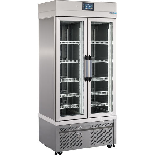 Frigorifero da laboratorio - 5010 CB - Teknaline Srl - ad armadio / 2 porte / con porta in vetro