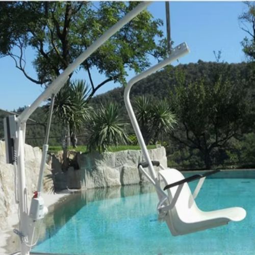 Sollevatore per piscina elettrico - HOYKER - USA Rehabstore - a pavimento / bariatrico / per piscina