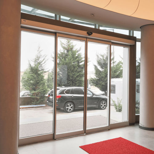 Porta di servizio - iCat® A110  - RSA Door Systems - per ospedale / scorrevole / in vetro