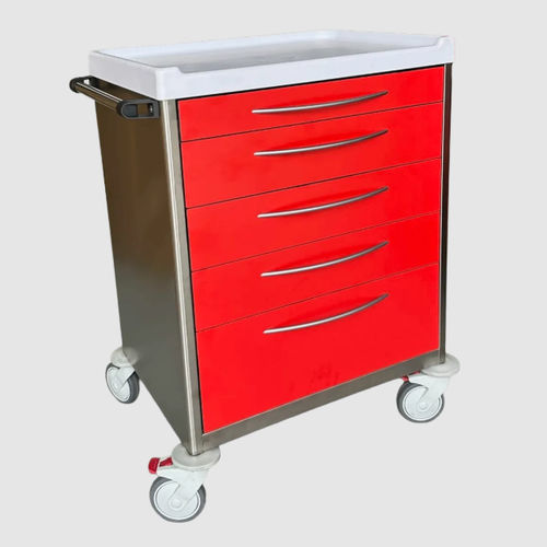 Carrello per anestesia - CA-3﻿ - Social Mobel S.L. - per uso generale / in acciaio inossidabile / con piano di appoggio