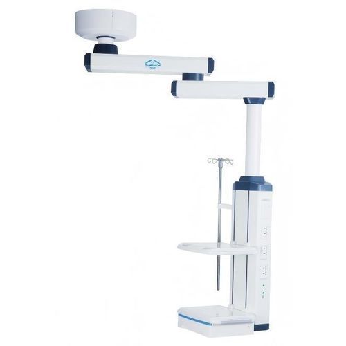 Doppio braccio di distribuzione a soffitto - YK-PD3200 - Topmost Medical Technology Co.,Ltd - per terapia intensiva / per terapia intensiva / con ripiani