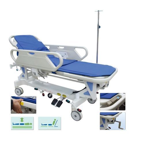 Barella da esame - YK-TS002 - Topmost Medical Technology Co.,Ltd - di emergenza / con schienale regolabile / ad altezza regolabile