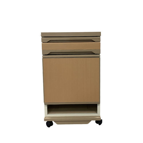Comodino con cassetti - YK-P003 - Topmost Medical Technology Co.,Ltd - con tavolino servitore integrato / con rotelle / con blocco