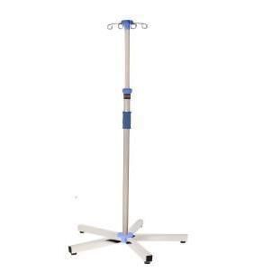 Asta portaflebo 4 ganci - YK-S047 - Topmost Medical Technology Co.,Ltd - in acciaio inossidabile / ad altezza regolabile