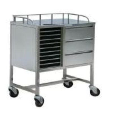 Carrello medico - YK-S014 - Topmost Medical Technology Co.,Ltd - in acciaio inossidabile / 3 cassetti