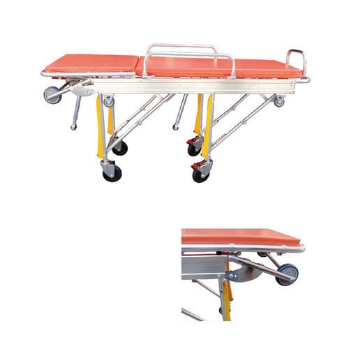 Barella da trasporto - YK-TS042 - Topmost Medical Technology Co.,Ltd - per ambulanze / con schienale regolabile / pieghevole