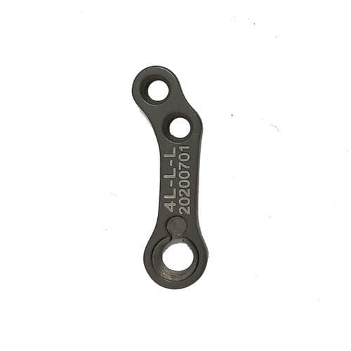Placca ossea di compressione a uso veterinario per tibia - 4L-L-L - Biosurgex - bloccata