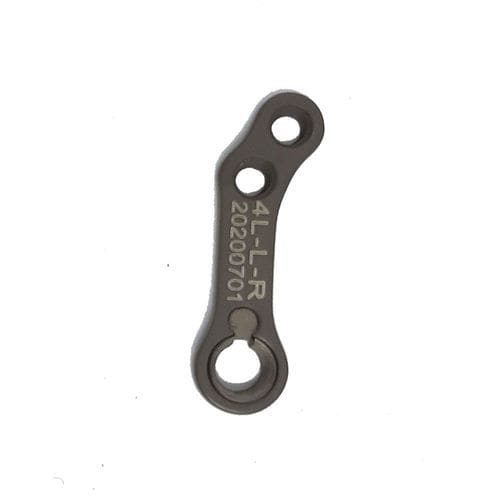 Placca ossea di compressione a uso veterinario per tibia - 4L-L-R - Biosurgex - bloccata